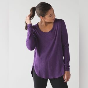 Lululemon Love Scoop Long Sleeve
Heathered Darkest Magenta Size 8
